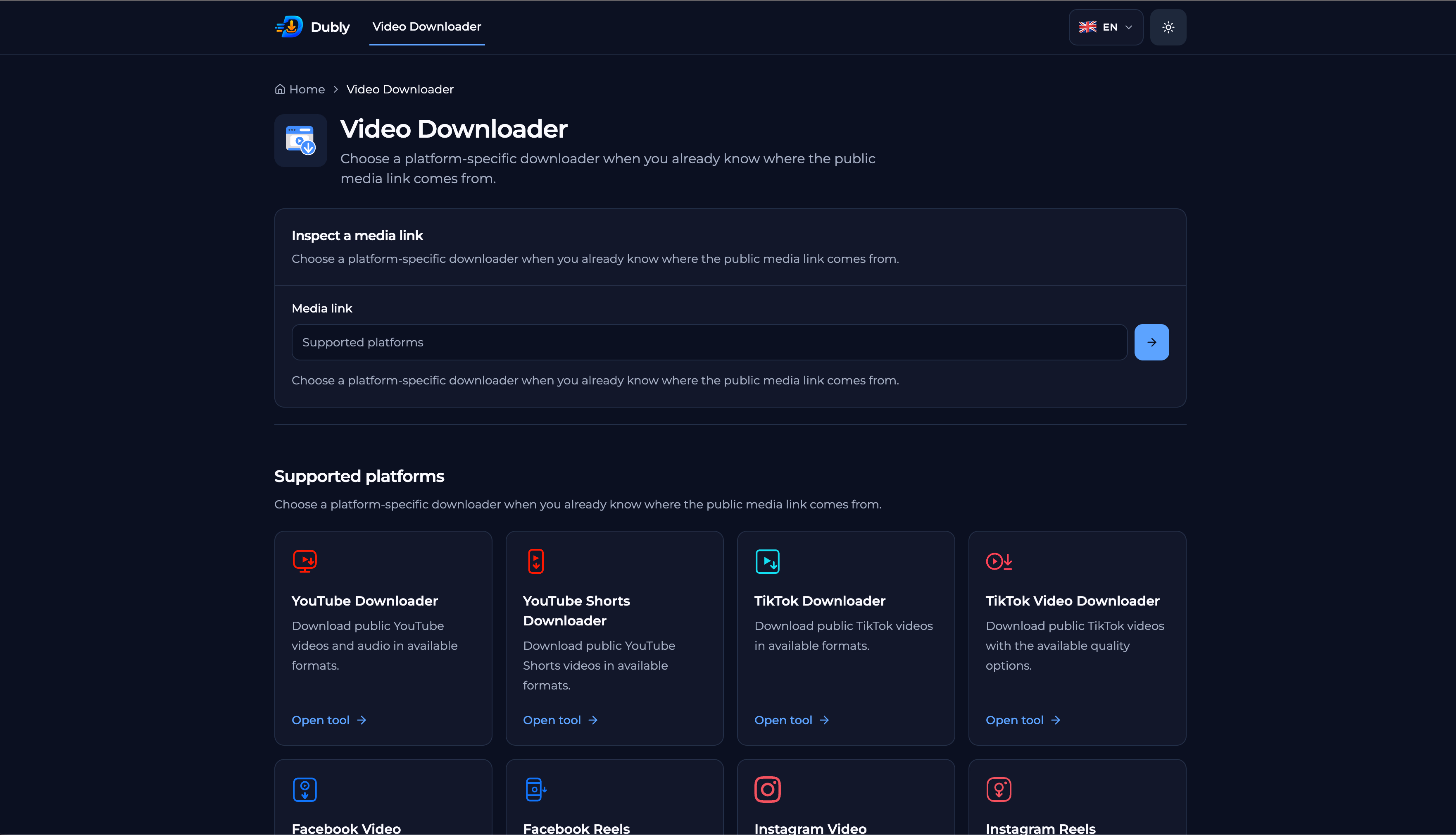 Dubly media downloader